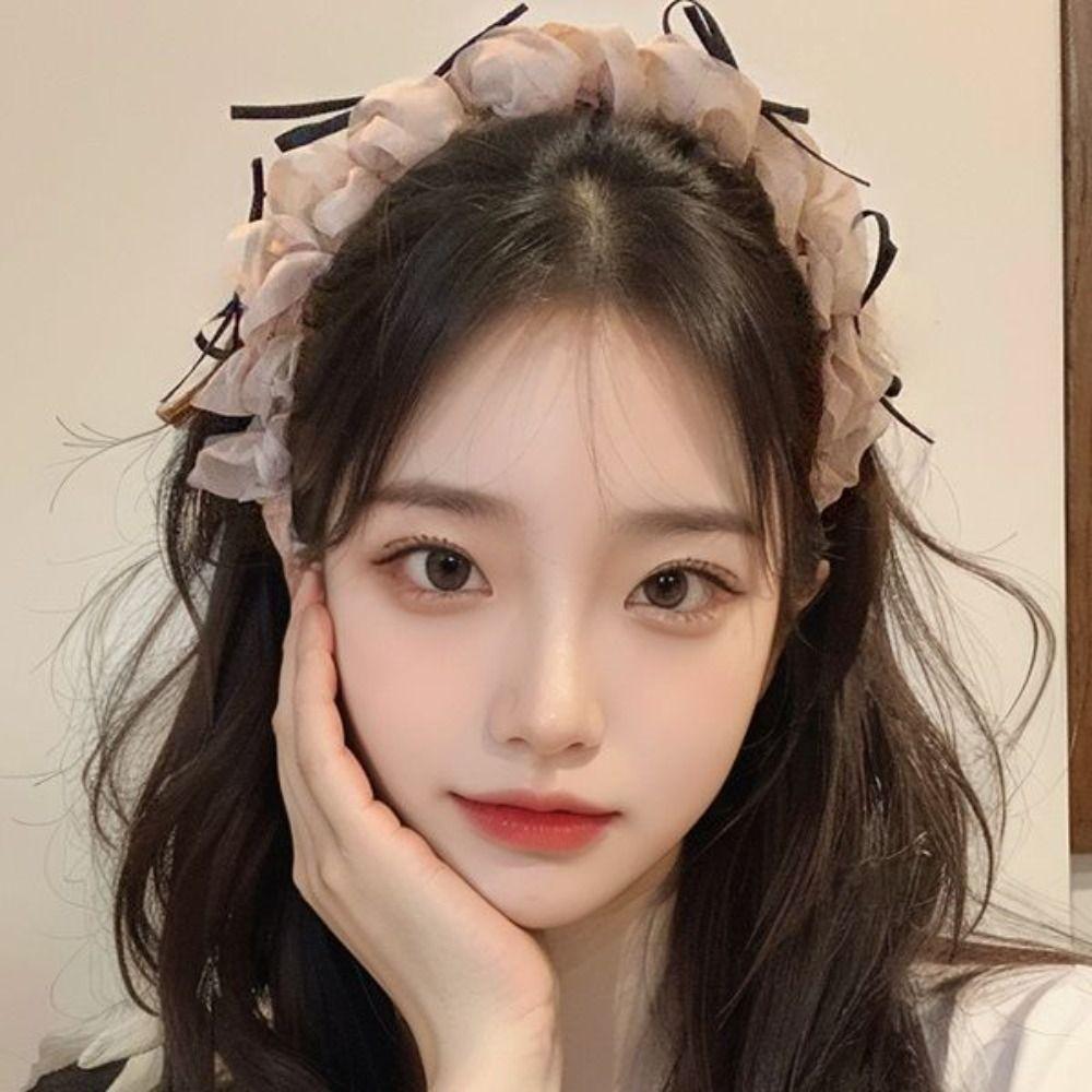 Plissiertes Damen-Haarband Rutschfest Hohe Oberseite Kopfbedeckung Elegant Schleife Geflochtenes Stirnband Haaraccessoires