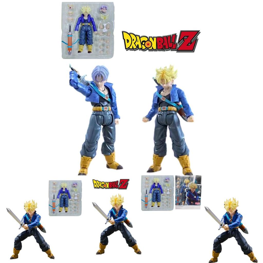 Super Saiyan Future Teen Trunks Model Figure Articulated Joints Boxed Collectible