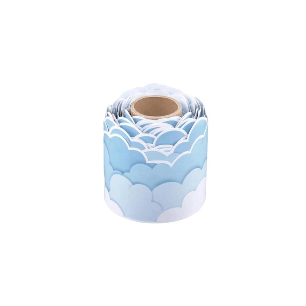 Copperplate Paper Self-Adhesive Border Cloud Pattern Classroom Decor Trim School