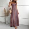European and American Women's Clothing Bohemian Long Suspender Slim Slim Slim Split Design Dress Women
