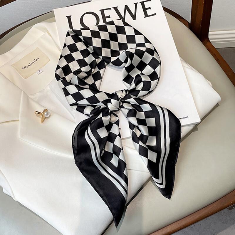 SIYUTANG Imitation Silk Square Scarf