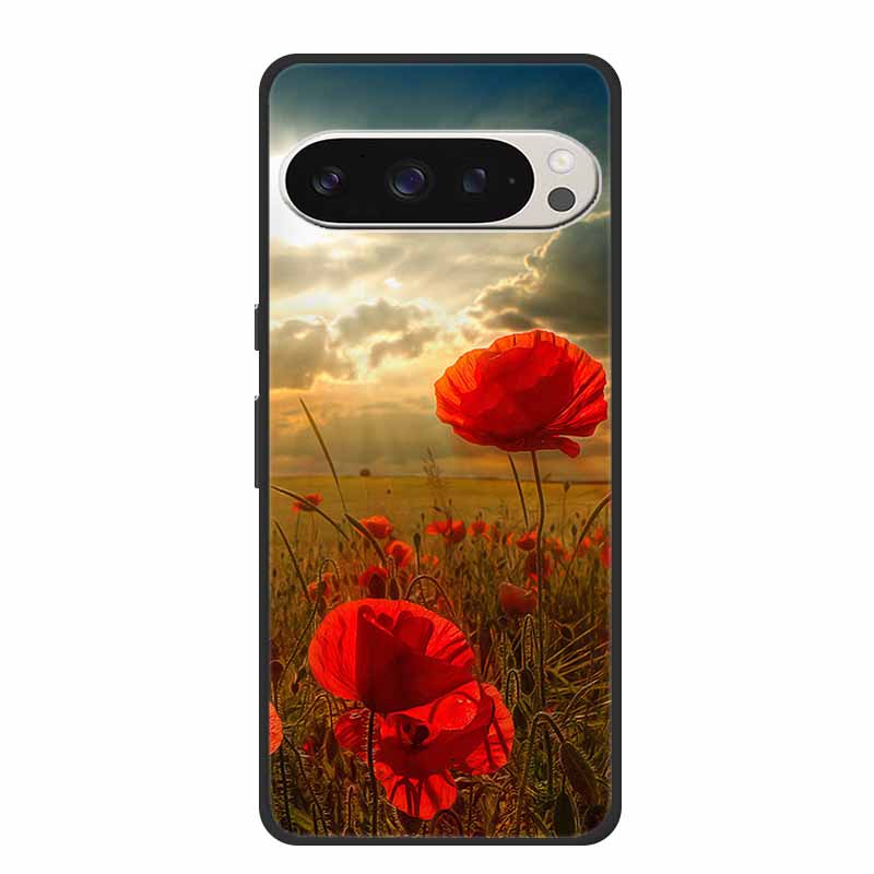 Für Google Pixel 9 5G Hülle Luxus TPU Weiches Silikon Handyhüllen für Google Pixel 9 Pro Pixel9 Cartoon Süße Stoßstangenabdeckung Fundas
