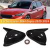 For Seat Leon Cupra Formentor     2024 Car Rearview Side Mirror Cover Wing Cap Door Housing Shell Trim Sticker