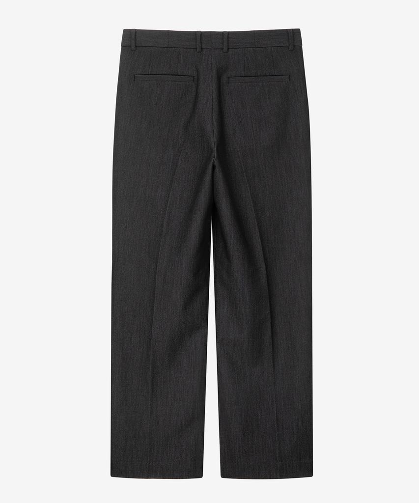 MINDBRIDGE [Couture] Denim-Like Wide One-Pleat Pants