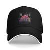 Adult Miami  Sandwich Caps  , Fashion Baseball Cap Snapback Caps Vacation Sun Hat Adjustable Sun Hats Summer