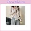 Spring Women Knit Sweater With Irregular Edges And Slit Design For Casual Wear