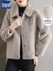 Middle-Aged & Elderly Women's Fur-Lined Mink Velvet Short Coat for Autumn/Winter