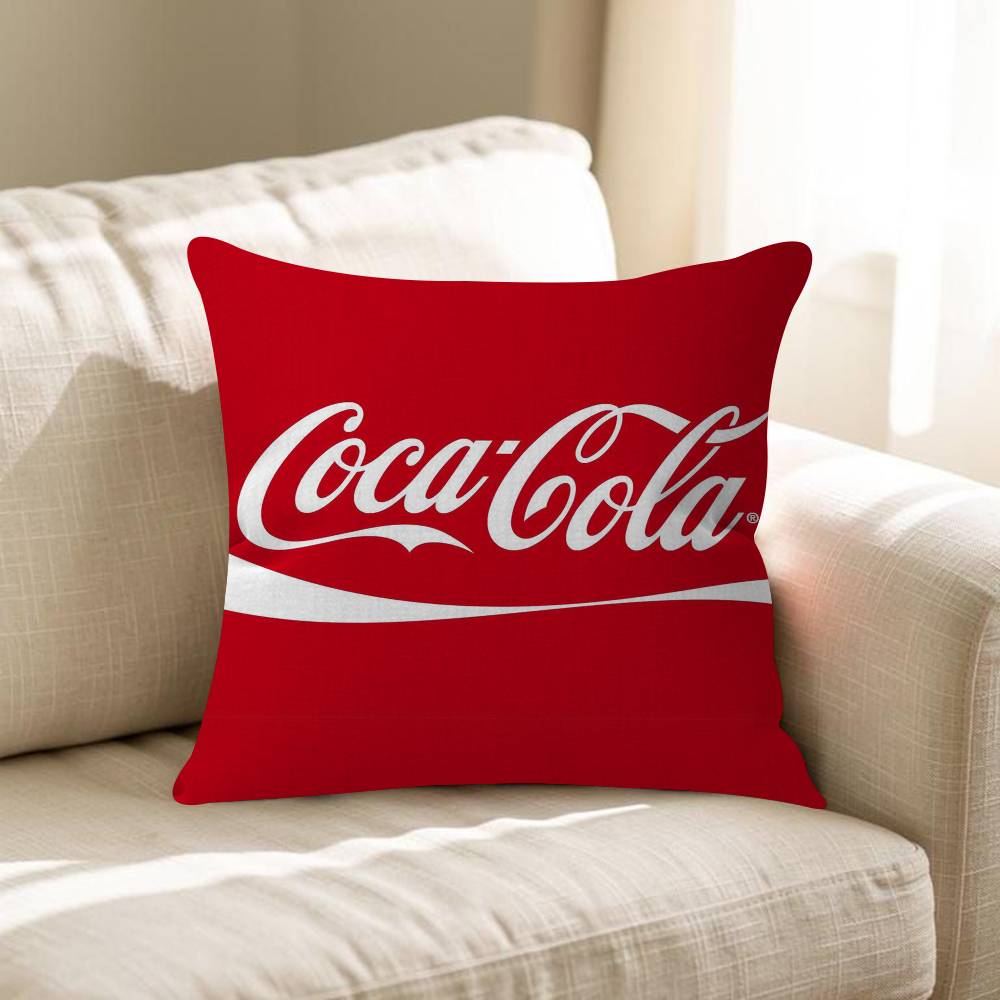 Soda Water CCocaCCola Personalized Pillow Cover Kids Bedroom Wild Party Decor Pillowcase Kid Birthday Shower Gift