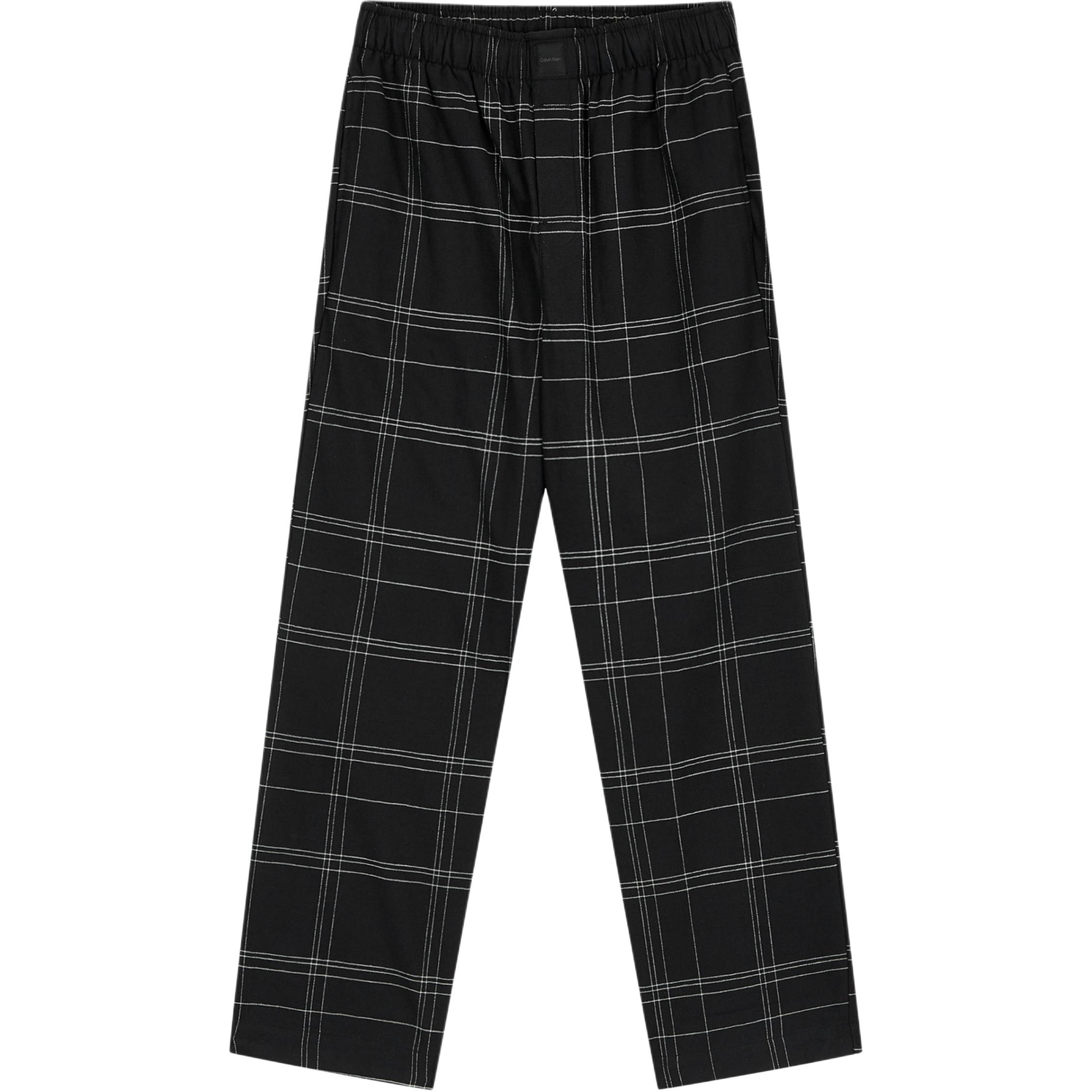 

Calvin Klein Plaid Logo Elastic Sleep Pants Men bottoms Black NM2697RR8 XL