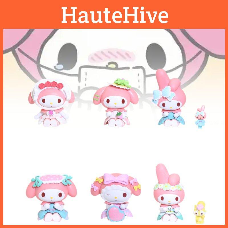 6pcs Maid Uniform Melody Pvc Toy Model Desktop Decoration Child Gift Christmas