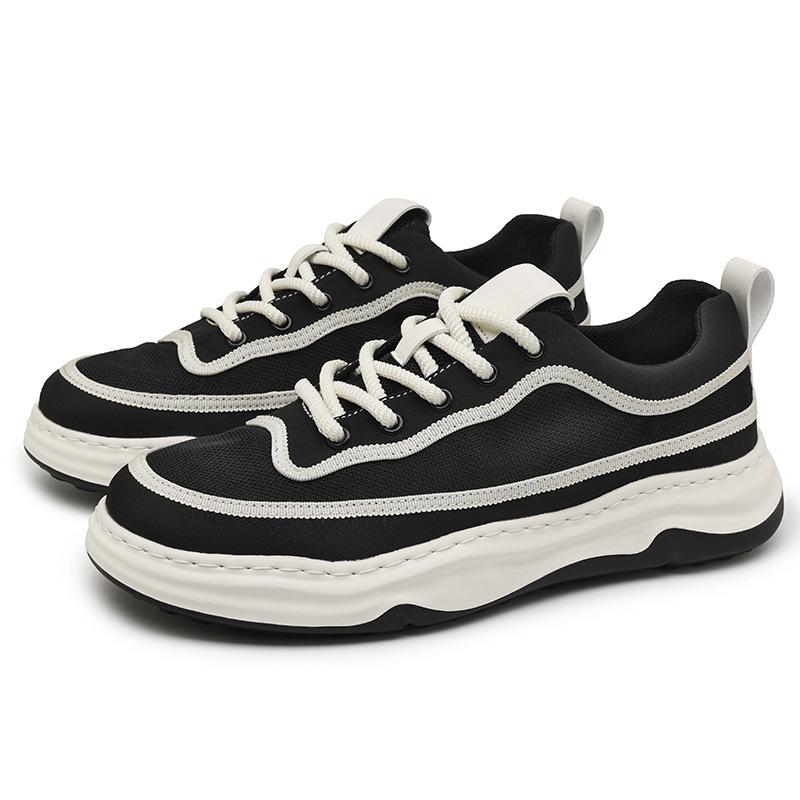 

Light luxury board shoes men s high-end sense summer new breathable mesh casual shoes heightened thick-soled low-top trendy sports shoes 39
