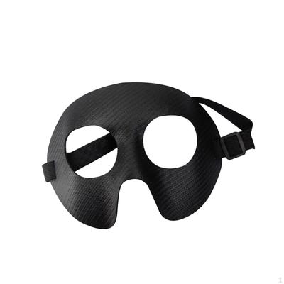 Nose Guard for Sports, Black Basketball Face Mask, Adjustable Elastic Strap Protector
