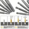 11pcs Hexagonal Handle Broken Head Screw Extractor 60mm Black Quick Release Electric Hexagonal Broken Thread Removal Tool Set
