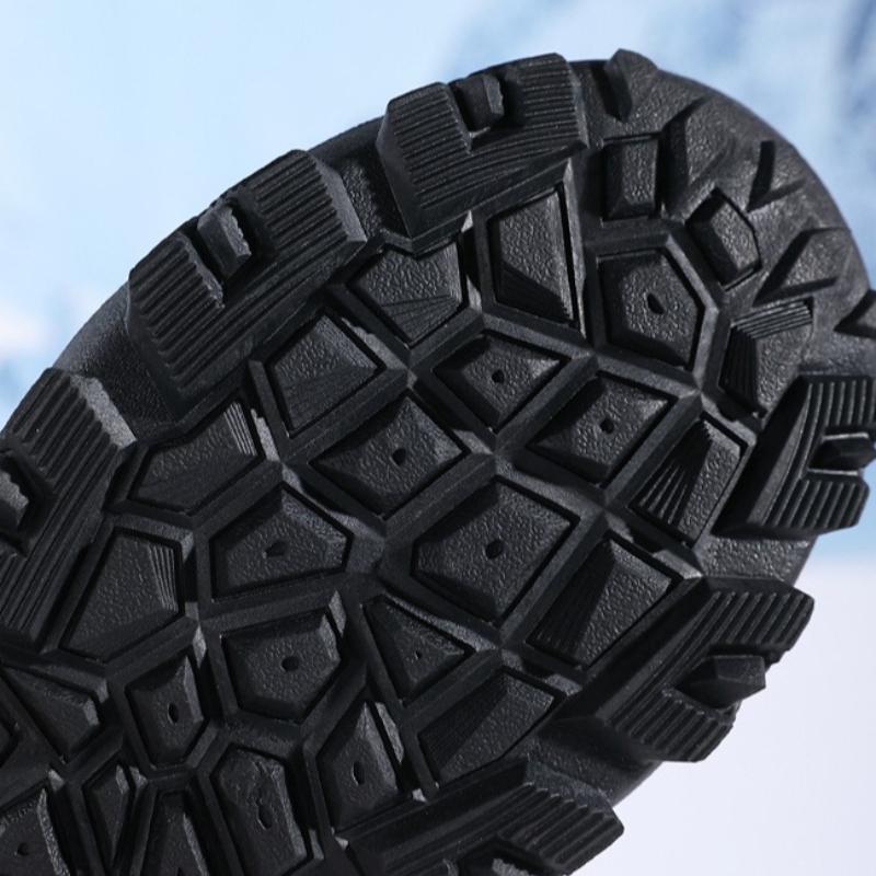 Plush Cotton Shoes Men Women Warm Winter Walking Shoes Anti-slip Outdoor Sneakers for Hiking Trekking Wear-resistant Shoes