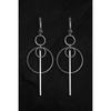 Gothic Punk Stainless Steel O-Ring Hoop Earrings - Bold Industrial Rock Style
