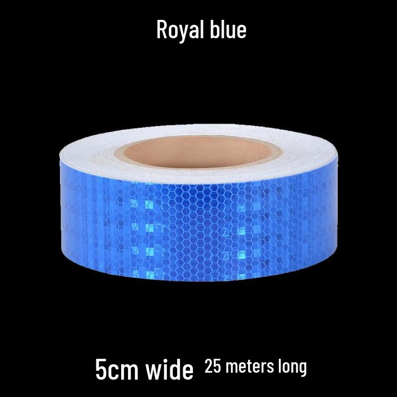 5cm Black Yellow Reflective Honeycomb Arrow Warning Tape Car Sticker