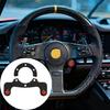 Car Modification Double Button Single Button Universal 6-Hole Racing Car Steering Wheel Carbon Fiber Horn Button