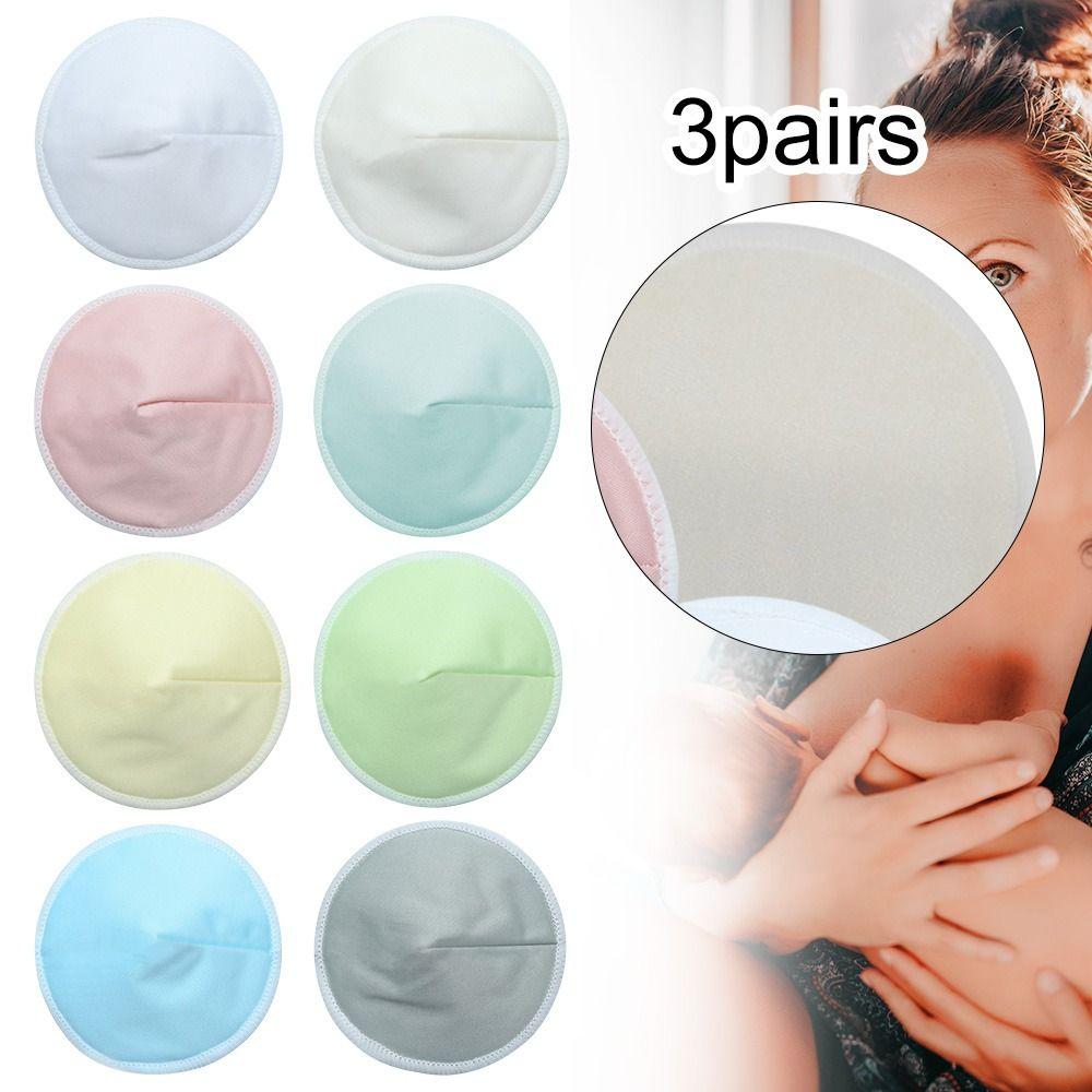 Goedkope 6PCS Breathable Breast Feeding Reusable Organic Nursing Pads