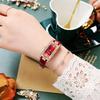 Small Green Watch Women's Watch Niche Light Luxury Diamond-encrusted Student Quartz Small Square Watch