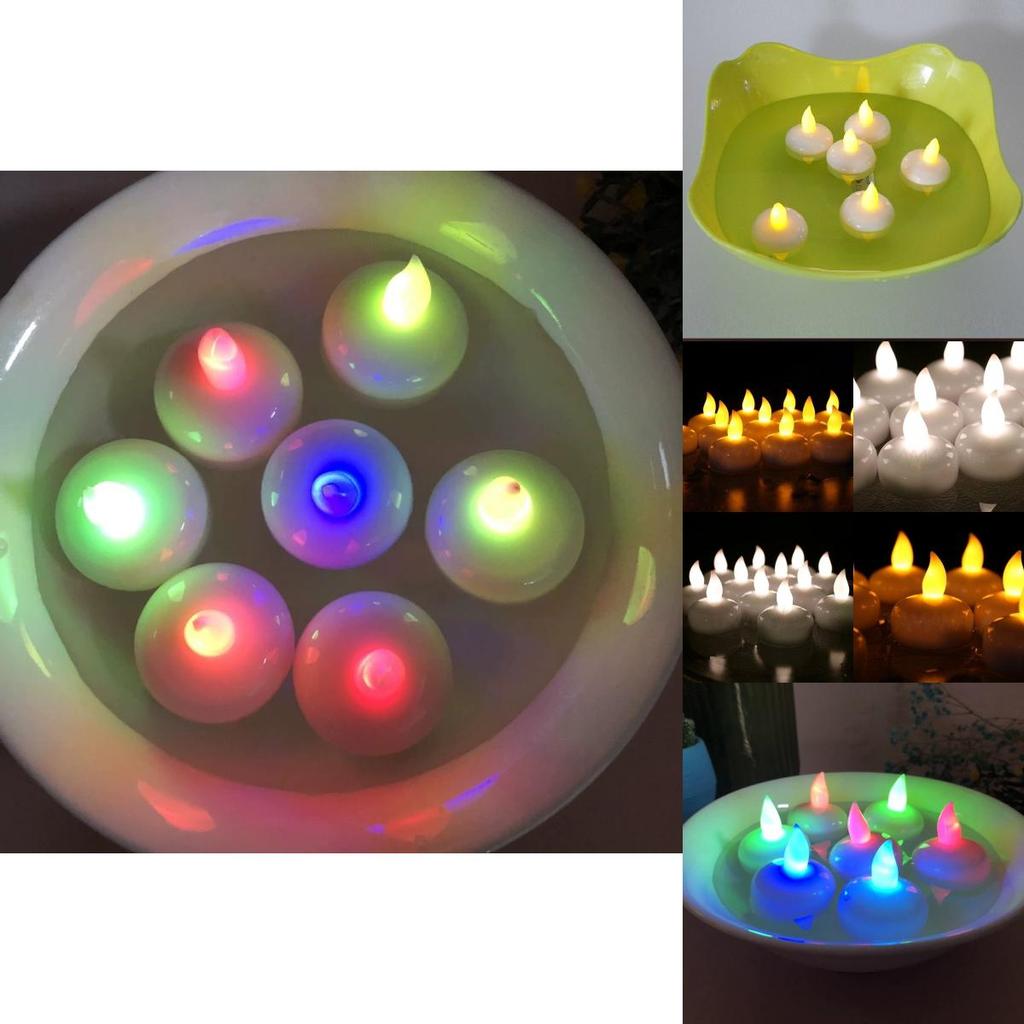 Waterproof Led Candle Light For Romantic Decor With Floating Water Effect For Home Use