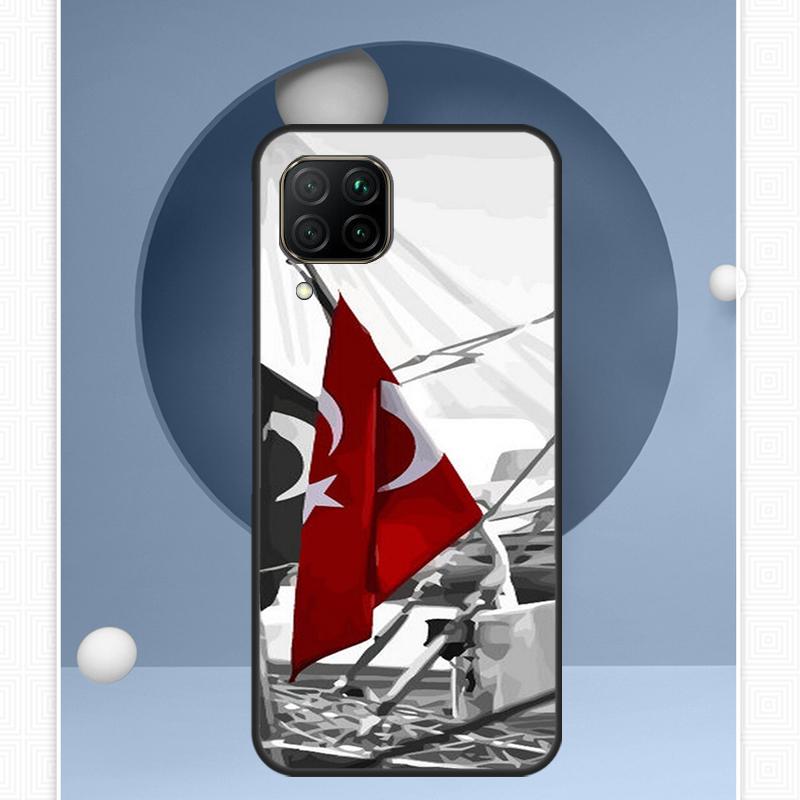 

Turkey Flag For Huawei Nova Y91 Y60 Y70 Y72 Y90 Y61 12s 12i 11i 8i 10 9 SE P20 P40 Lite P30 P60 Pro Case Huawei P40 Lite 4G