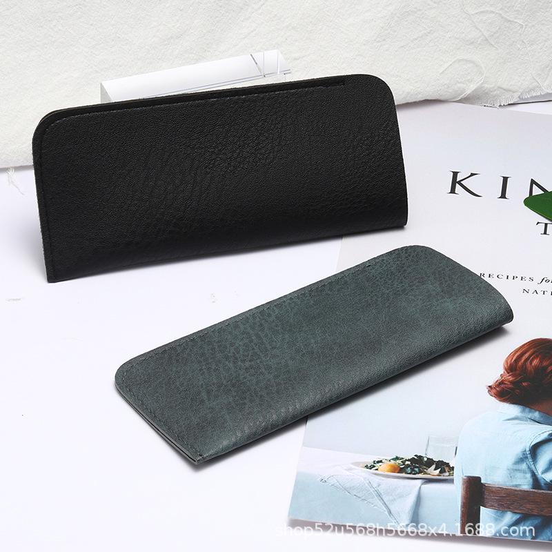 Hot Selling New Soft Leather Waterproof Reading Glasses Case