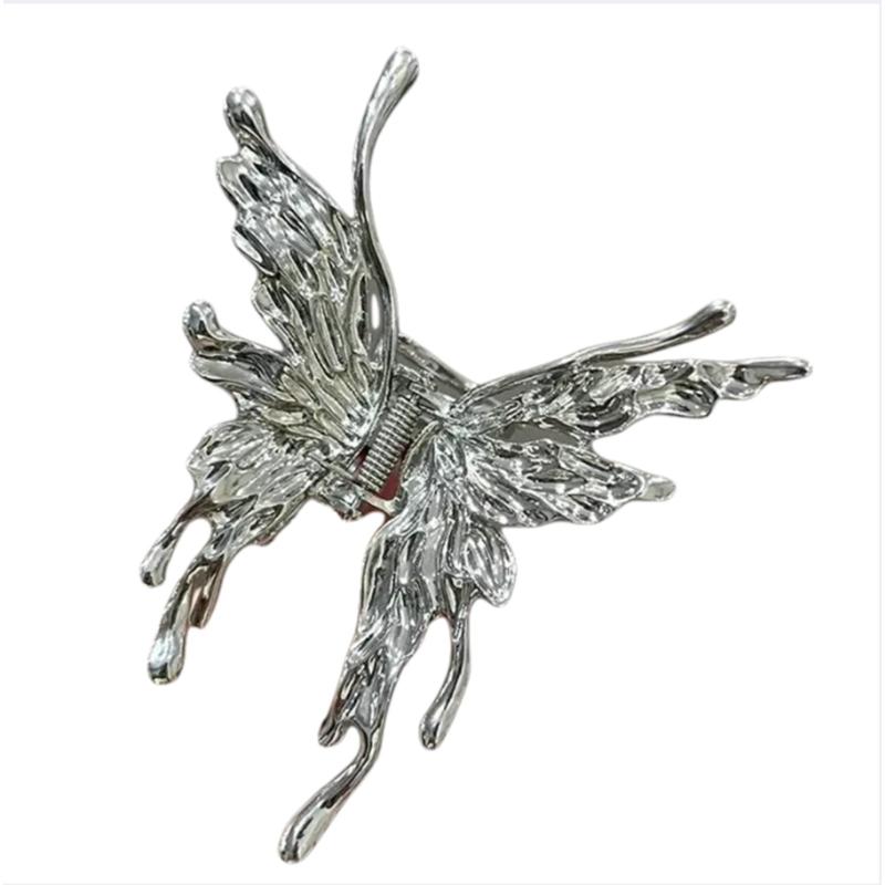 

Элегантный металлический зажим для волос с дизайном-бабочкой, заколка для женщин, модный аксессуар для волос для дома, офиса, вечеринки