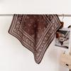 Autumn and Winter Atmosphere Imitation Velvet Herringbone Pattern Cotton and Linen Feeling Small Square Scarf Silk Scarf Headscarf Shawl Decorative Sc