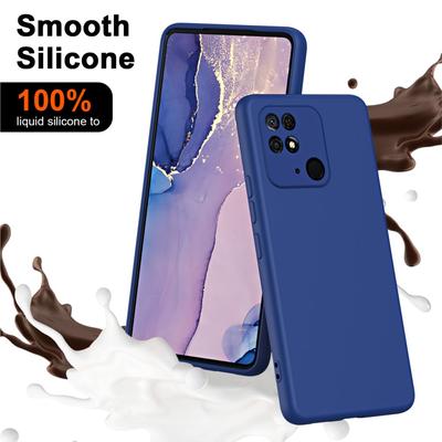 Flüssige Silikonhülle für Xiaomi Redmi 10C Fundas Luxus Weiche Stoßfeste Handyhülle Redmi 10C Hülle