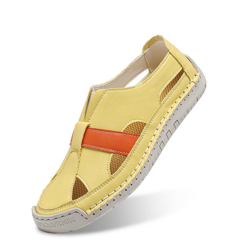 Lichte Dames Zomer Sandalen Anti-slip 2025 - Romeins Plat Geweven, Zachte Zool, Perfect voor Strand en Studenten