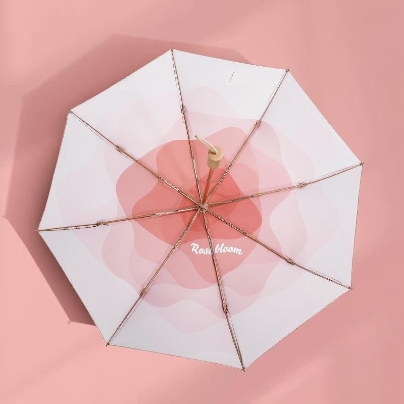 Umbrellas for Men and Women, Dual-Use for Sun and Rain, Black-Coated Sun Protection Umbrellas, Folding Umbrellas, Anti-Uv Women's Sun Umbrellas