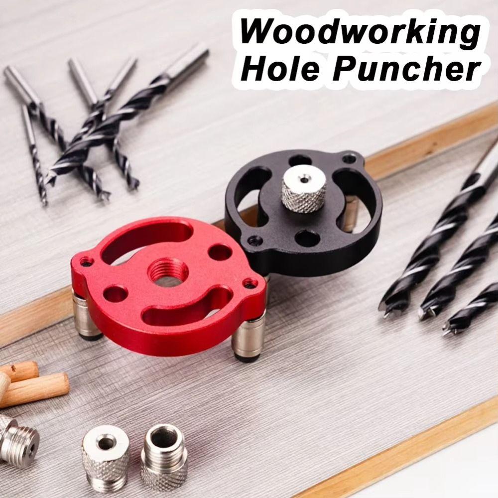 3-10mm Handheld Drill Guide Professional Wood Panel Hole Puncher DIY Furniture Connection