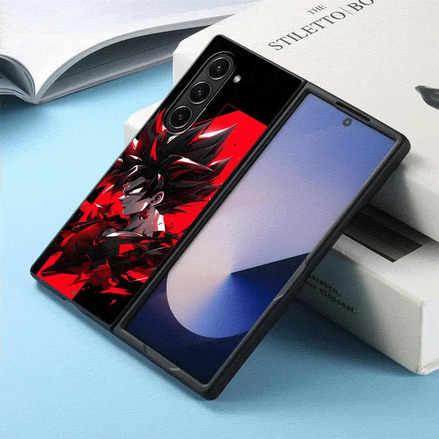 Dragon Ball Super Cool Goku Back Phone Cover Case for Samsung Galaxy ZFold5 ZFold6 ZFold7 ZFold4 ZFold3 Z Fold 7 6 5 4 3