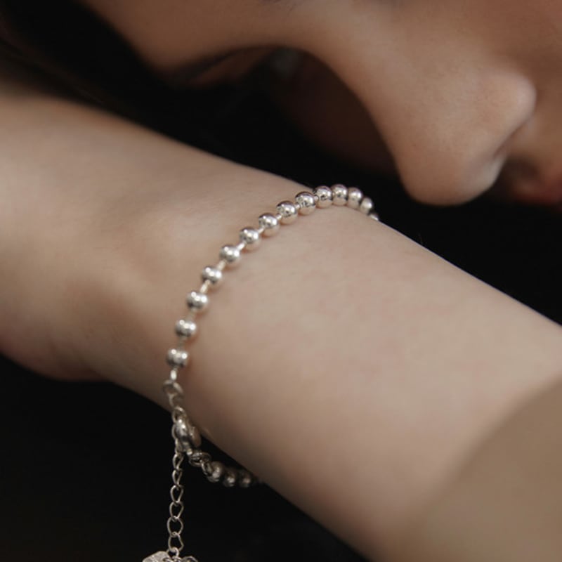 Tatiana (925 Silver) Tag Ball Chain Bracelet BR2192