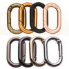 Hiking Snap Bottle Hooks Bag Belt Buckles Outdoor Carabiner Handbags Clips Spring Oval Rings