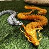 3D Articulated Chinese Dragon Long Chinese Dragon Ornament Joint Movable Dragon Model  Office