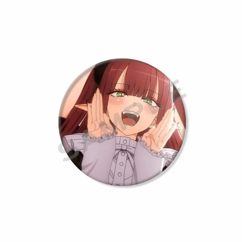 My Dress-Up Darling Anime Brooch Pin Kawaii Cartoon Figure Marin Kitagawa Badge Bag Hat Accessories Animation Peripheral Gifts