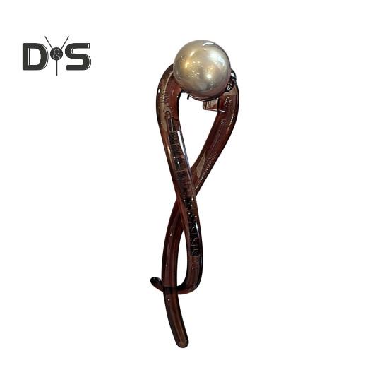 1/3Pcs Women Banana Clip Set Non-Slip Twist Faux Pearl Hair Clips Vintage French Ponytail Buckle Clip Hair Accessories