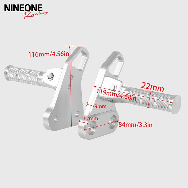 Motorcycle Rearset Passenger Footrest Pedals Fold Rest Foot Pegs Pedal Steel For Honda Super Cub C125 JA48/JA58/JA71 2018-2025