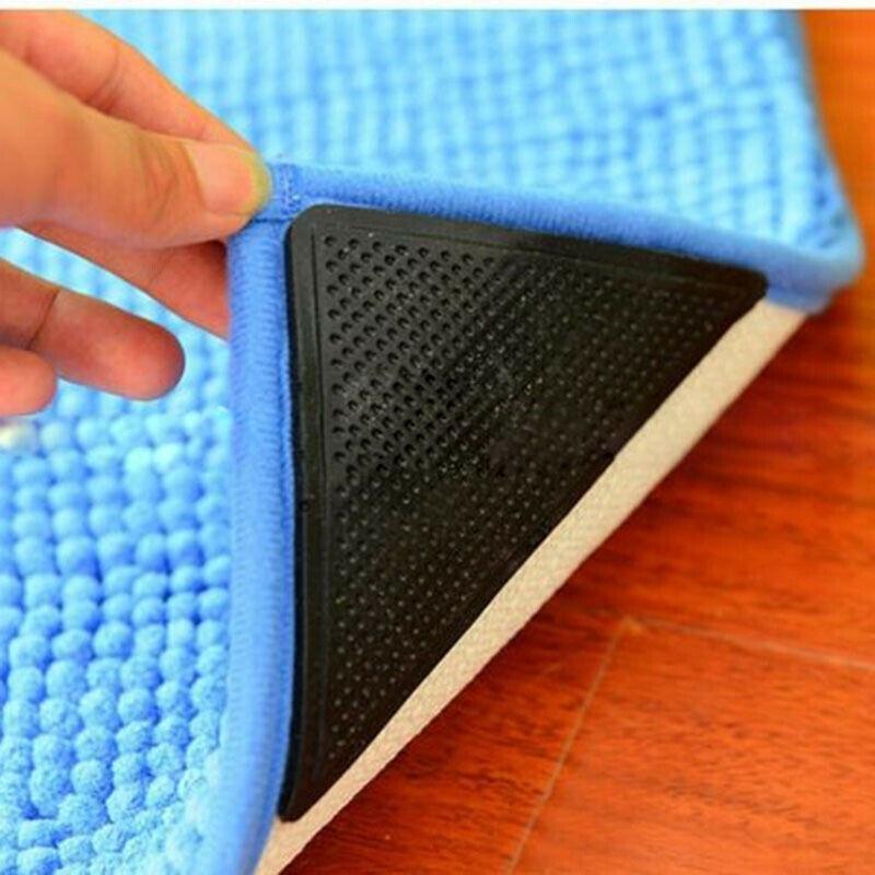 Ruggies Carpet Anti Slip Mat Patch Double Sided Tape Triangular Rubber Material