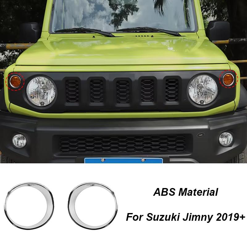 BAWA Headlight Bumper Rearview Mirror Decoration Cover for Suzuki Jimny 2019 2020 2021 2022 2023 2024 Exterior Accessories