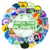 10/25/50 Pezzi Sticker Geek Programmatore Java Git Icone Graffiti per Skateboard Chitarra Laptop Telefono Bagaglio Borraccia Auto
