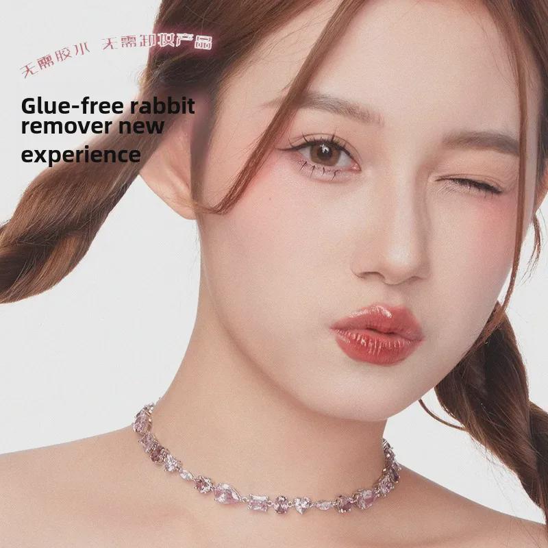 Pure Lane Glue-free Self-Adhesive Thick Black Stem False Eyelashes