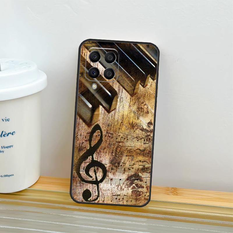 Musikalisk Musiknot Fodral För Samsung Galaxy M52 M32 M12 M16 M14 M54 M13 M33 M53 M56 M36 M31 M11 M35 M55 M15 M06