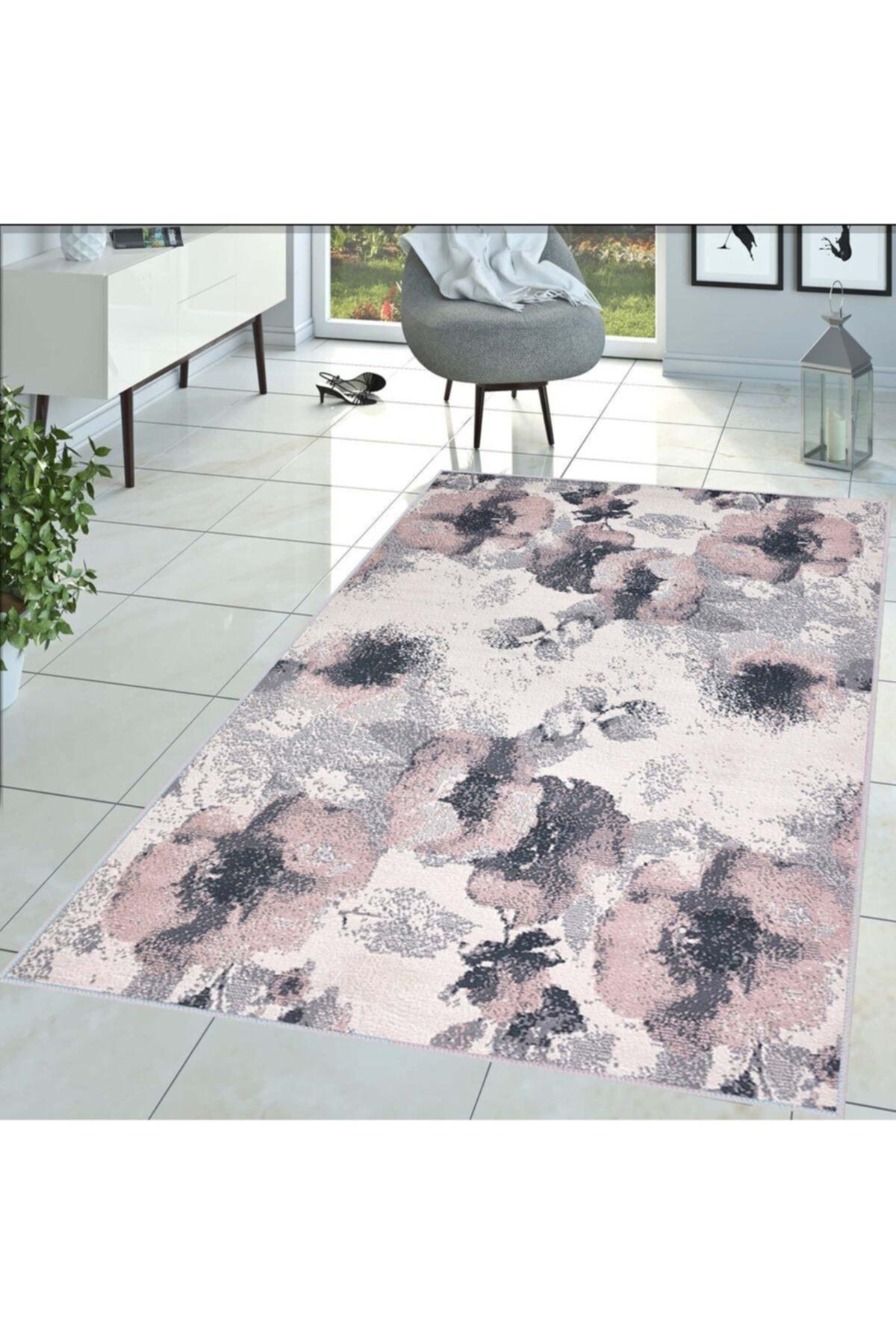 

Моющийся ковер с принтом Rovigo Home RVG1428 50x80 розовый