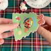 Cartoon Christmas Lollipop Cardboard, Inspirational Blessing Text Card, Encouragement Words Decorative Card