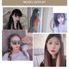 23 Colors Synthetic Wigs Long Straight Layered Hairstyle Dark Brown Blonde Gray Ash Full Wig with Bangs for Women Brown Wigs