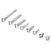 200pcs Self Tapping Screw Cross M3.5 304 Stainless Steel Cross Flat  Head Combination Set