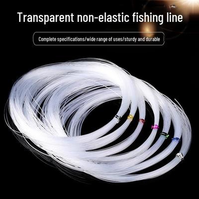 Crystal Clear Non-Elastic Fishing Line for Beaded Jewelry & DIY Projects - Wear-Resistant String for Threading and Bracelets