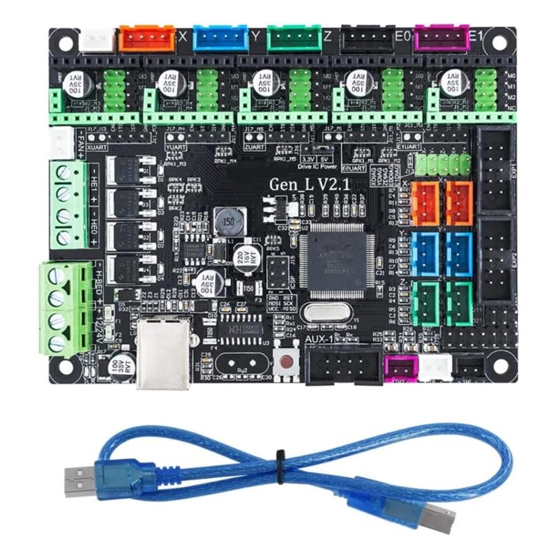 MKS GEN-L 2.1 Motherboard-Steuertür Kompatibel mit RAMPS Open Source Marlin für 3D-Drucker ohne Laufwerksplatine